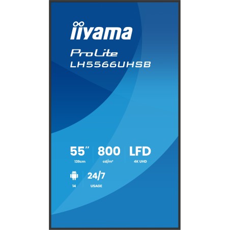 iiyama 55" 3840x2160, 4K UHD VA